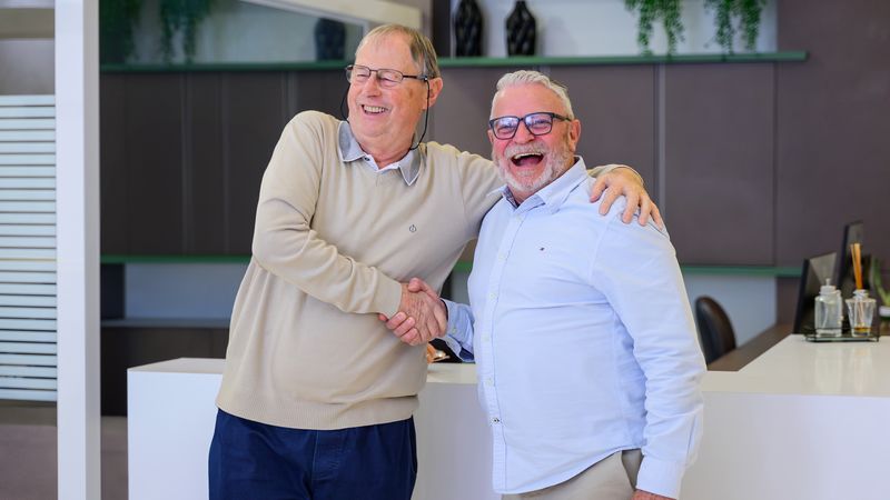 Sócios fundadores da Plátano Imóveis no vídeo institucional